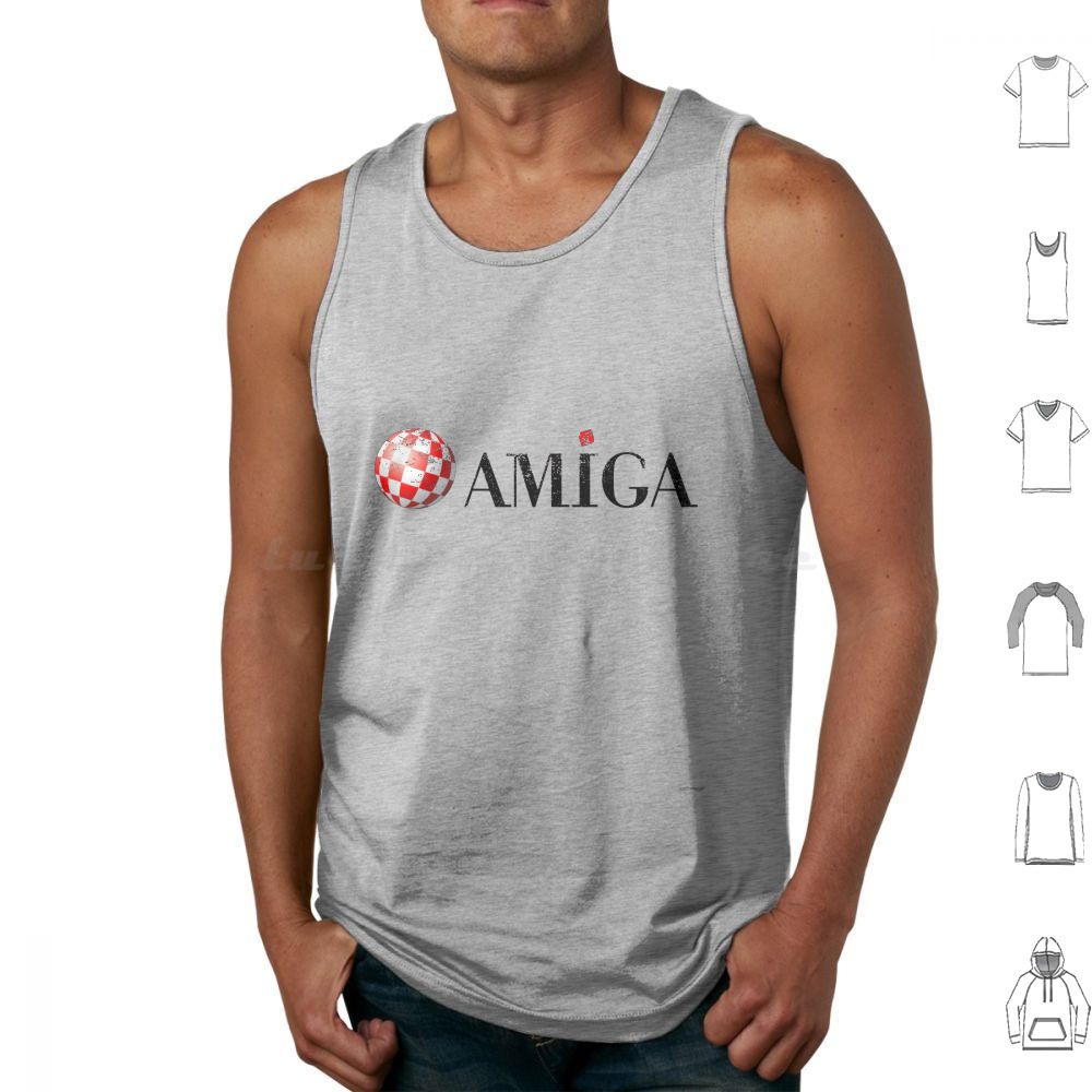 Gaming Console Logo - Amiga Tank Tops Print Cotton Amiga