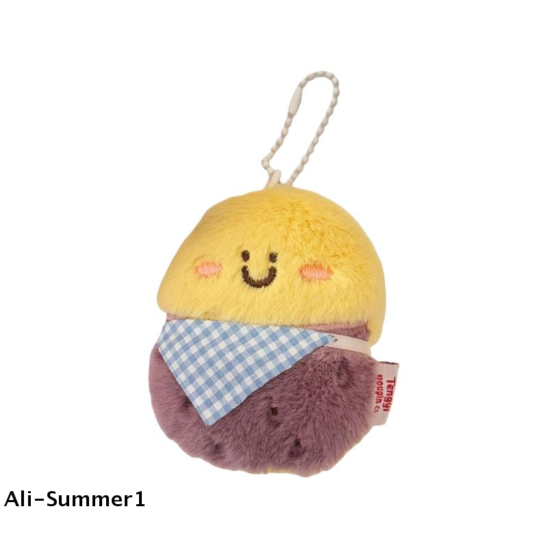 Gaming Console Keychain - 【E】Cute Cartoon Delicious Food Plush Doll