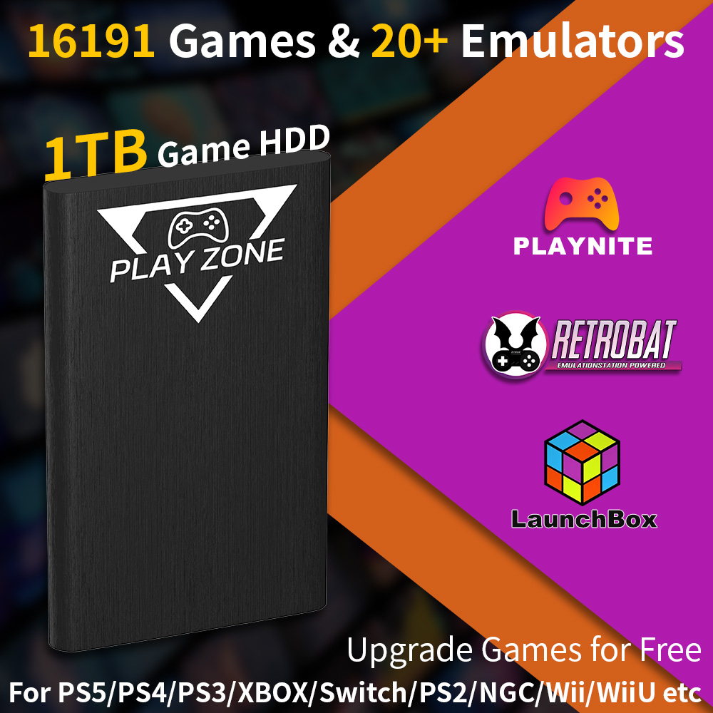 Gaming Console Game Zone - Play Zone 1TB Portable Gaming HDD