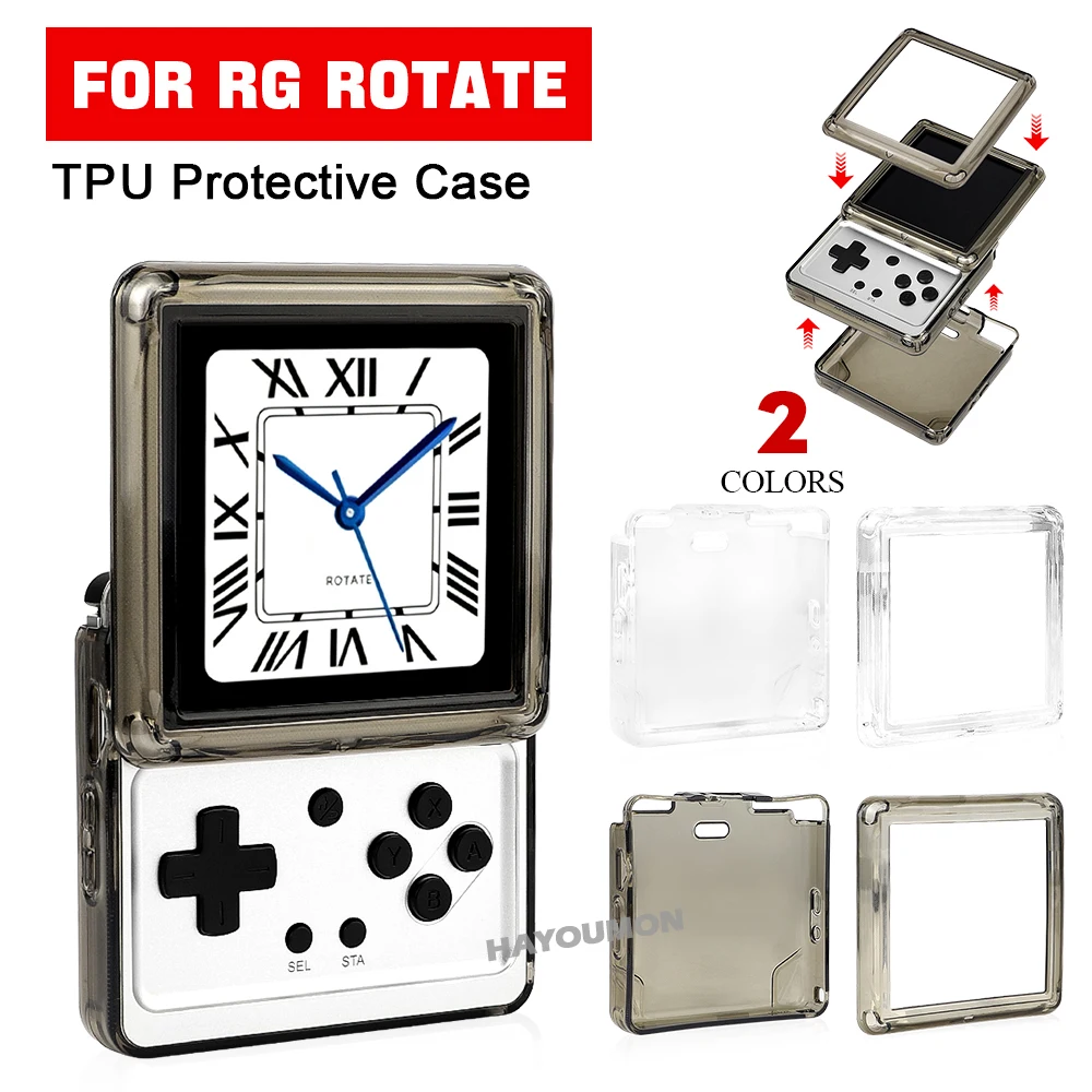Gaming Console Anbernic - Clear Black TPU Game Console Case