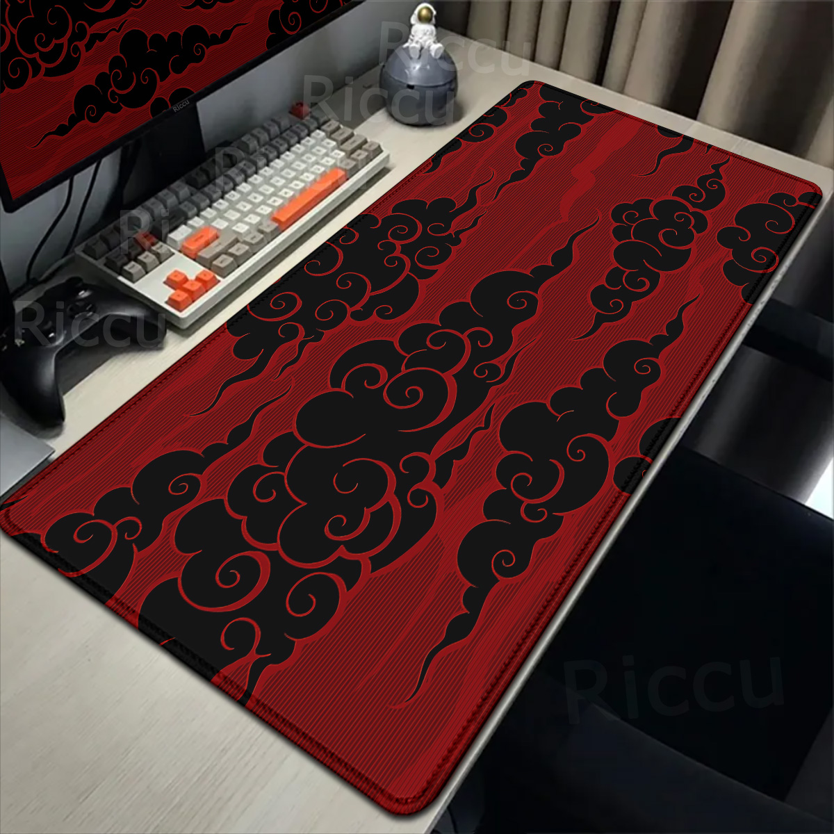 Gaming Console Cloud - Large Red Cloud Gamer Mousepad Natural