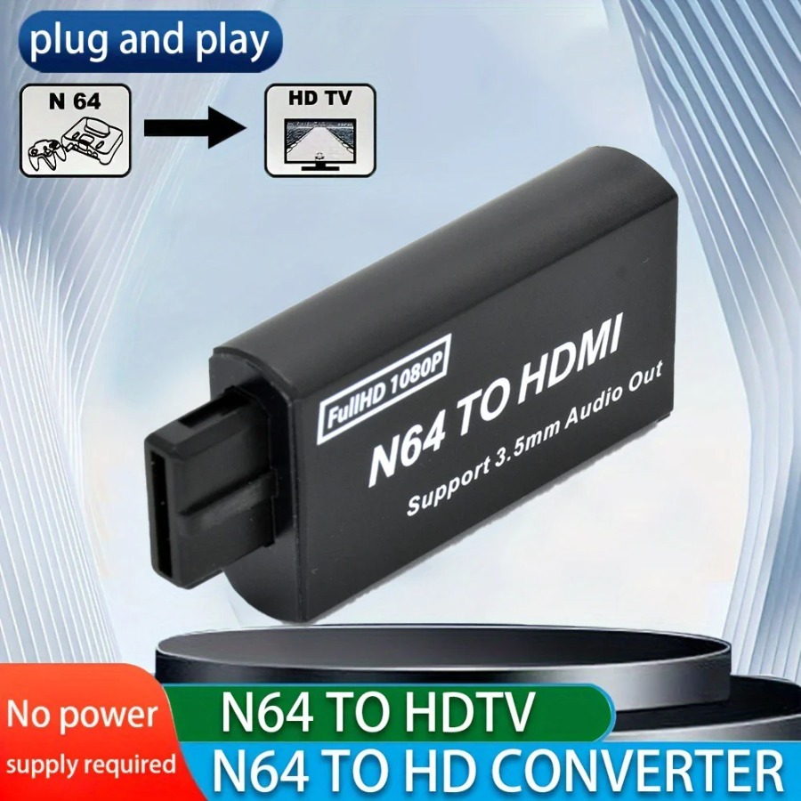 Grwibeou 1080P N64 To HDMI-com - огляд і ціна Gaming Console Nintendo
