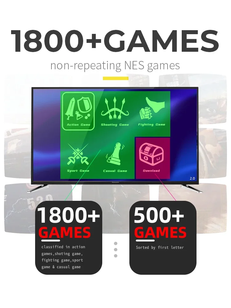 DATA FROG Portable Wireless Ga - огляд і ціна Gaming Console Old School