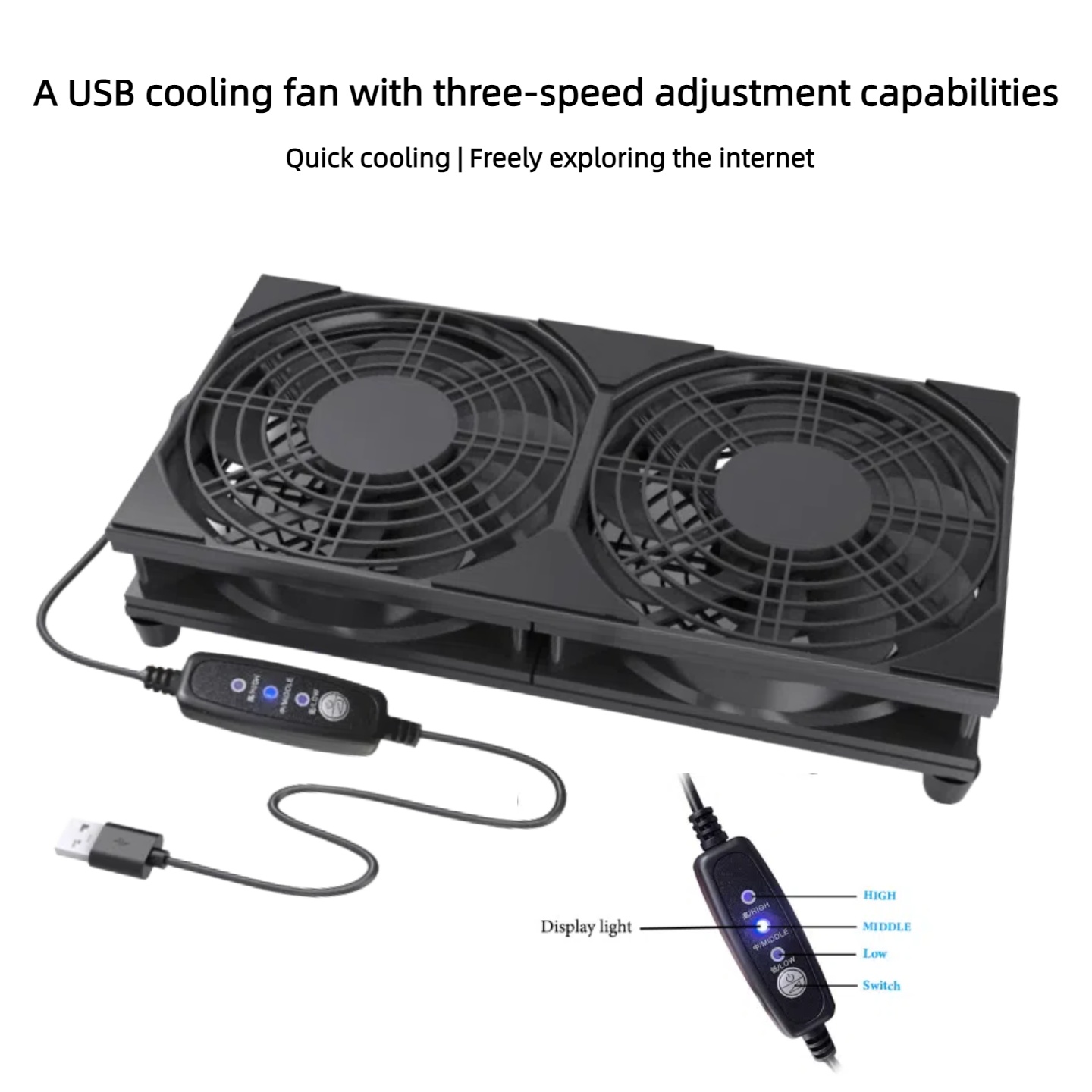 Dual USB Cooling Fan with 3-Sp - огляд і ціна Gaming Console For Pc