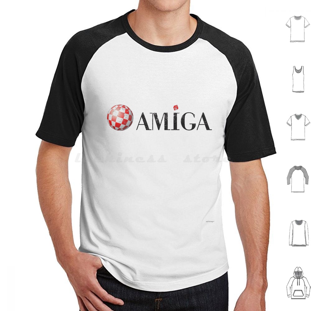 Amiga T Shirt Big Size 100% Co - огляд і ціна Gaming Console Logo