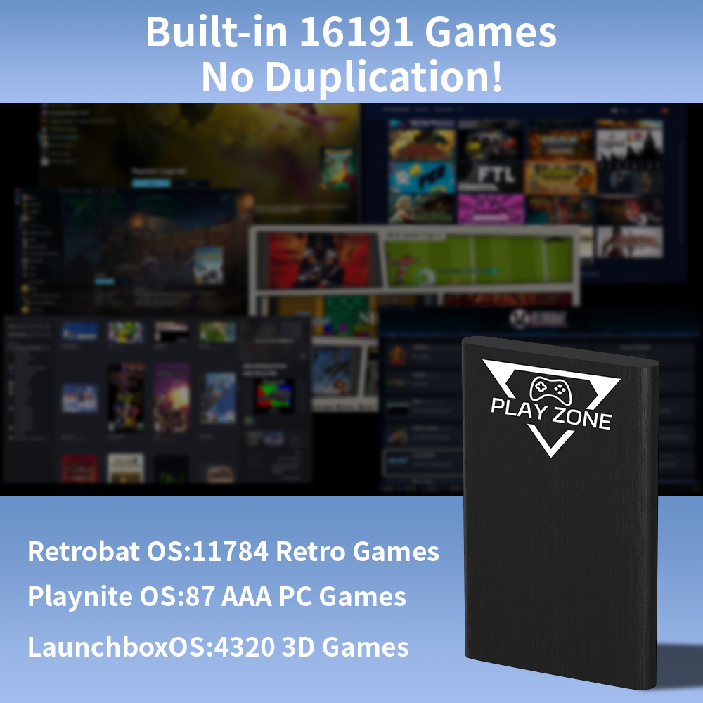 Play Zone 1TB Portable Gaming  - огляд і ціна Gaming Console Game Zone