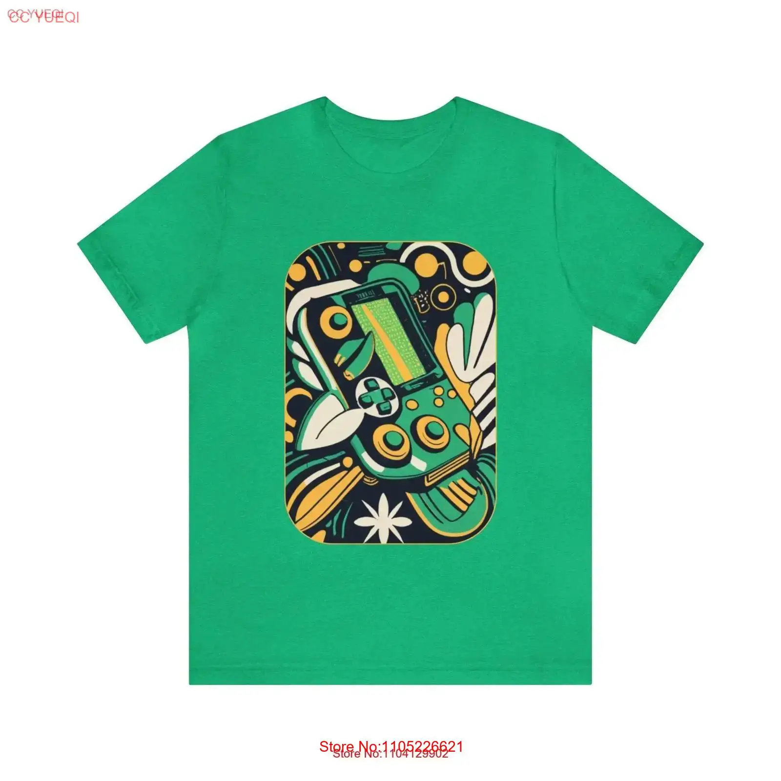 Leafy Green Jersey T Shirt ret - огляд і ціна Gaming Console Old School