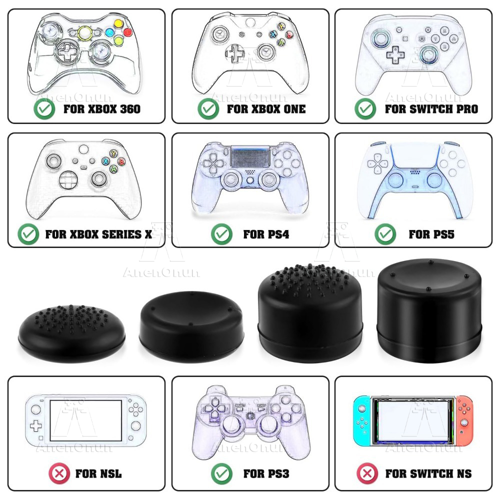 8PCS Thumb Grip Caps Controlle - огляд і ціна Gaming Console For Pc