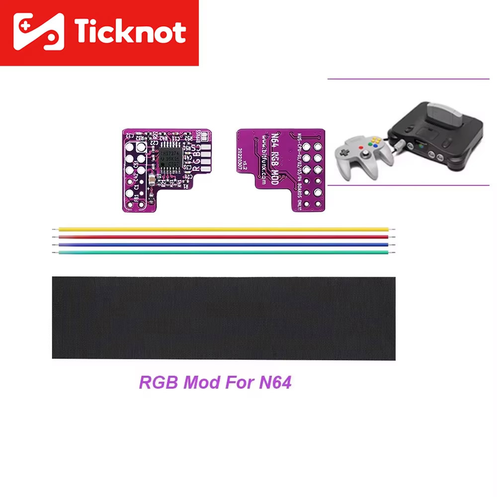 RGB Mod Chip For N64 NTSC Game - огляд і ціна Gaming Console Nintendo